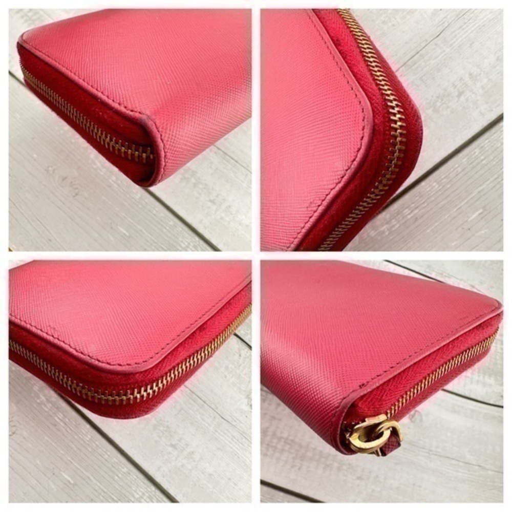 AUTHENTIC Prada Fiocco Bow Zip Around Wallet. Color: Peoria. - Picture 14 of 16